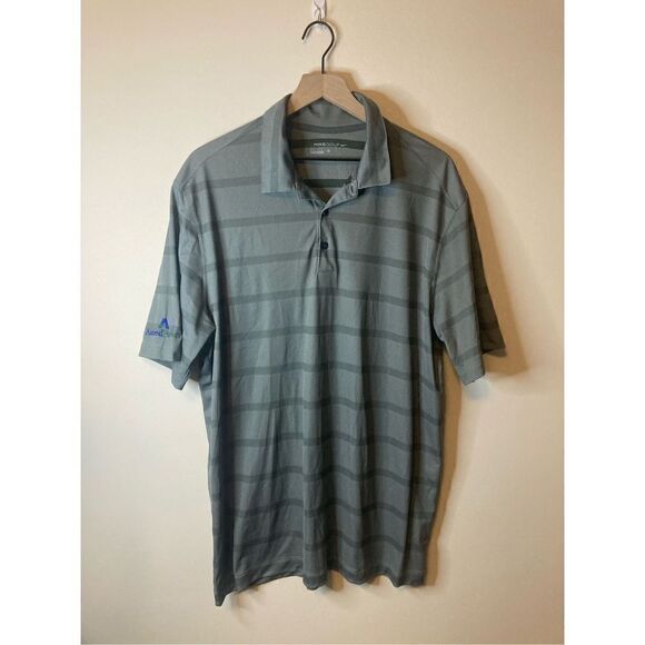 Nike Golf Polo Shirt Gray Button Size XL - Picture 1 of 6